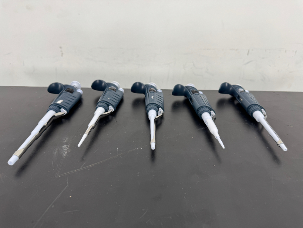 Image of Gilson Pipetman Single Channel Pipettes - Quantity 5